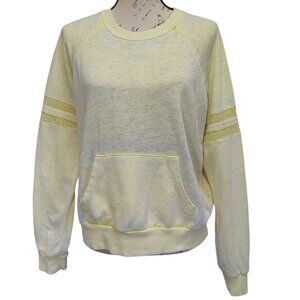 Hippie Rose Womens Yellow Heathered‎ Crew Neck Sweatshirt Medium Sporty Casual